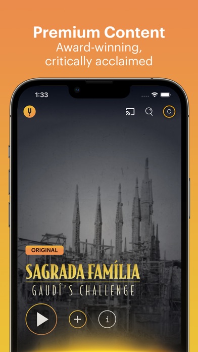 Curiosity Stream App Store screenshot 1