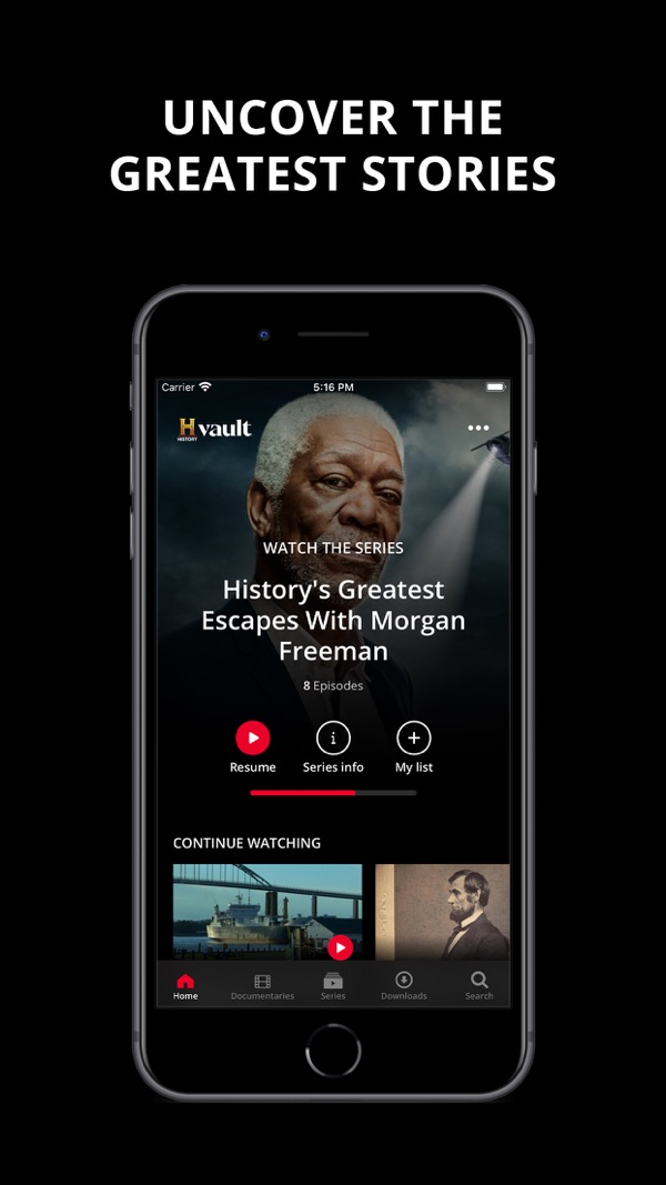 HISTORY Vault App Store screenshot 1